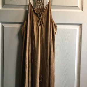 Suede fringe dress